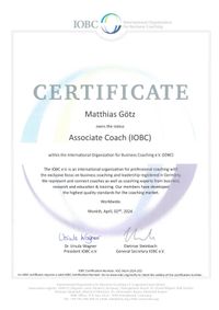 IOBC Certificate